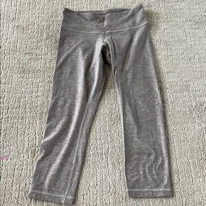 Lululemon Athletica Gray Leggings with Wide Waistband